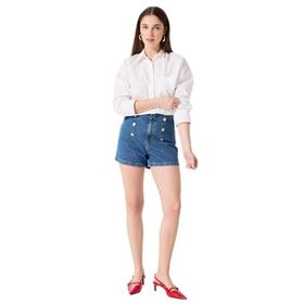 Fabrika 5003225712 İndigo Kadın Normal Bel Basic Denim Şort