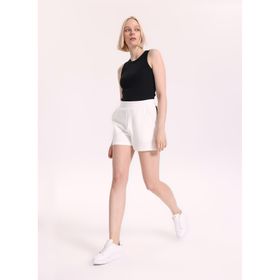 Fabrika 5003327958 Beyaz Kadın Regular Fit Sweat Şort