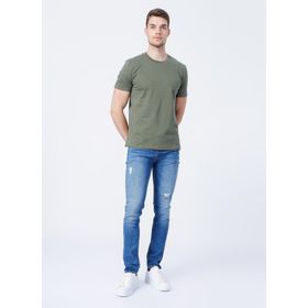 Fabrika 5156 Düşük Bel Slim Fit Düz Mavi Erkek Denim Pantolon