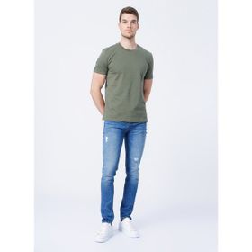 Fabrika 5156 Düşük Bel Slim Fit Düz Mavi Erkek Denim Pantolon