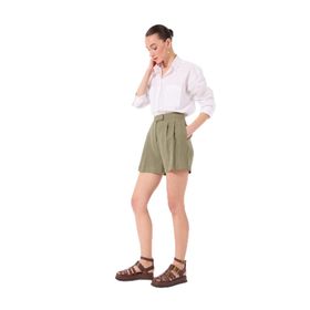 Fabrika Comfort 5003225726 Haki Kadın Rahat Kalıp Şort
