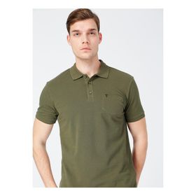 Fabrika Comfort B09WTHZ962 Haki Erkek Cepli Polo T-shirt