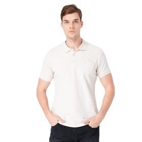 Fabrika Comfort Bej Erkek Cepli Polo T-shirt