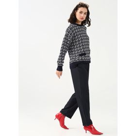 Fabrika Comfort CM-DAFNE Lastikli Bel Basic Lacivert Kadın Pantolon