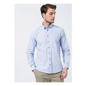 Fabrika Comfort CM Ryan D 901 Düğmeli Regular Fit Armürlü Erkek Gömlek
