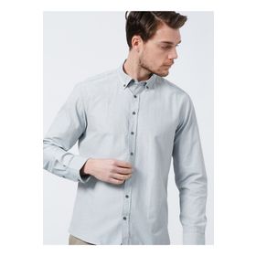 Fabrika Comfort CM Ryan D 901 Düğmeli Regular Fit Armürlü Erkek Gömlek