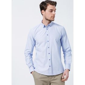 Fabrika Comfort CM Ryan D 901 Düğmeli Regular Fit Armürlü Erkek Gömlek