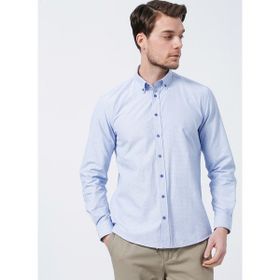 Fabrika Comfort CM Ryan D 901 Düğmeli Regular Fit Armürlü Erkek Gömlek