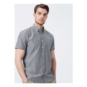 Fabrika Comfort CM Ryan D 998 Düğmeli Regular Fit Armürlü Erkek Gömlek