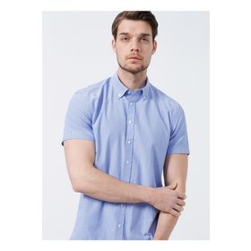 Fabrika Comfort CM Ryan D 998 Düğmeli Regular Fit Armürlü Erkek Gömlek