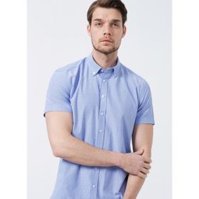 Fabrika Comfort CM Ryan D 998 Düğmeli Regular Fit Armürlü Erkek Gömlek