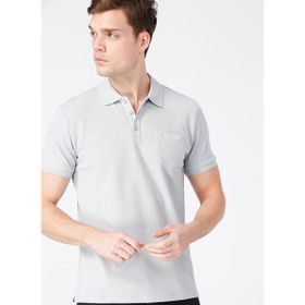 Fabrika Comfort Gri Erkek Cepli Polo T-shirt