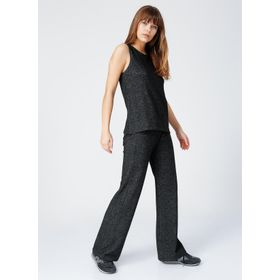 Fabrika Comfort Siyah Bisiklet Yaka Kadın Bluz