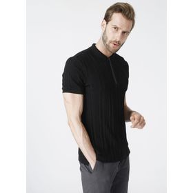 Fabrika Dax Basic Siyah Erkek Polo T-shirt