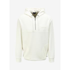 Fabrika F3WM-SWT131 Düz Kırık Beyaz Kapüşon Yaka Erkek Sweatshirt