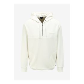 Fabrika F3WM-SWT131 Düz Kırık Beyaz Kapüşon Yaka Erkek Sweatshirt