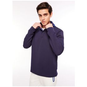 Fabrika F3WM-SWT140 Kapüşon Yaka Düz Lacivert Erkek Sweatshirt