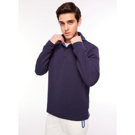 Fabrika F3WM-SWT140 Kapüşon Yaka Düz Lacivert Erkek Sweatshirt