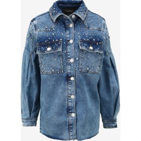 Fabrika F4SL-MNT0537 İndigo Kadın Oversize Mont