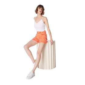 Fabrika F4SL-SHT0481 Turuncu Kadın Basic Şort