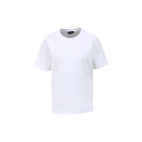 Fabrika F4SL-TST0358 Beyaz Bisiklet Yaka Basic Kadın T-shirt