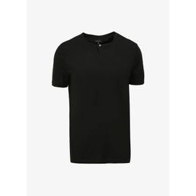 Fabrika F4SM-TST 0717 Siyah Bisiklet Yaka Düz Erkek T-shirt