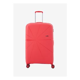 Fabrika FAB-5264 Kırmızı Çekçekli Sert Büyük Valiz