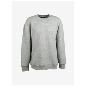 Fabrika FS3WM-SWT255 Sports Bisiklet Yaka Düz Gri Melanj Erkek Sweatshirt