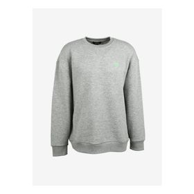 Fabrika FS3WM-SWT255 Sports Bisiklet Yaka Düz Gri Melanj Erkek Sweatshirt