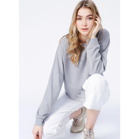 Fabrika Homewear Koleksiyonu Gri Kadın Sweatshirt
