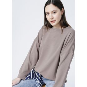 Fabrika Homewear Koleksiyonu Vizon Kadın Sweatshirt