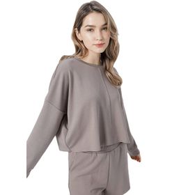 Fabrika Homewear Koleksiyonu Vizon Kadın Sweatshirt