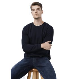 Fabrika Josey Lacivert O Yaka Basic Erkek Sweatshirt