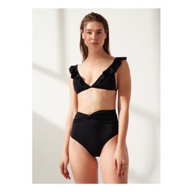 Fabrika Mesty Siyah Kadın Bikini Üst