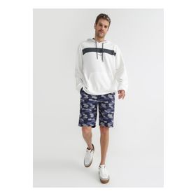 Fabrika NEGA Düşük Bel Loose Fit Lacivert Erkek Bermuda Şort