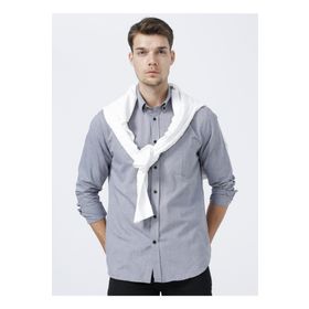 Fabrika ROBERTO Slim Fit Düz Erkek Gömlek