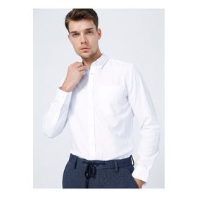 Fabrika ROBERTO Slim Fit Düz Erkek Gömlek
