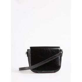 Fabrika SHINY- GRANT Siyah Kadın 20x17x8 cm Postacı Çantası