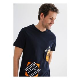 Fabrika Sports DIOG O Yaka Düz Lacivert Erkek T-Shirt