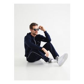 Fabrika Sports EVANS Kapüşon Yaka Düz Lacivert Erkek Sweatshirt