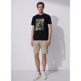 Fabrika Sports REFAL O Yaka Düz Siyah Erkek T-Shirt
