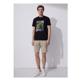Fabrika Sports REFAL O Yaka Düz Siyah Erkek T-Shirt
