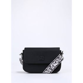 Fabrika Strap-Benve Siyah Kadın Omuz Çantası