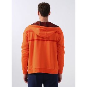 Fabrika Team Sports Kapüşon Yaka Düz Turuncu Erkek Sweatmont