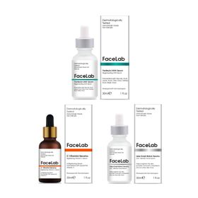 Facelab Aha Peeling Serum + C Vitamini Serumu + Leke Serumu