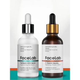 Facelab Aha Peeling Serum + C Vitamini Serumu + Leke Serumu
