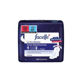 Facelle Kanatlı Extra Gece Koruyucu 8'li Ultra Ped