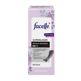 Facelle String Slip Siyah 28 Adet Günlük Ped