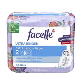 Facelle Ultra Ekstra Uzun Kanatlı 12 Adet Ped