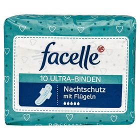 Facelle Ultra Gece Koruma Kanatlı 10 Adet Ped